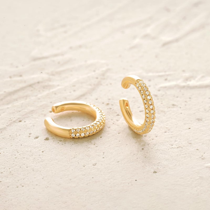 MYEARS Women Ear Cuff Earring Gold Non Pierced Ear Cartilage Clip on Wrap Hoop 14K Gold Filled Tiny Boho Beach Simple Minimalist Delicate Handmade Hypoallergenic Jewelry Gift-Sold as Single/Pair - Image 5